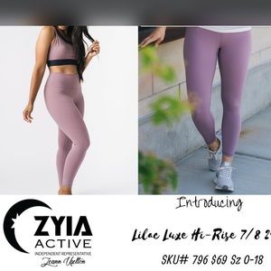 EUC Zyia Lilac Luxe Hi-rise 7/8 24”